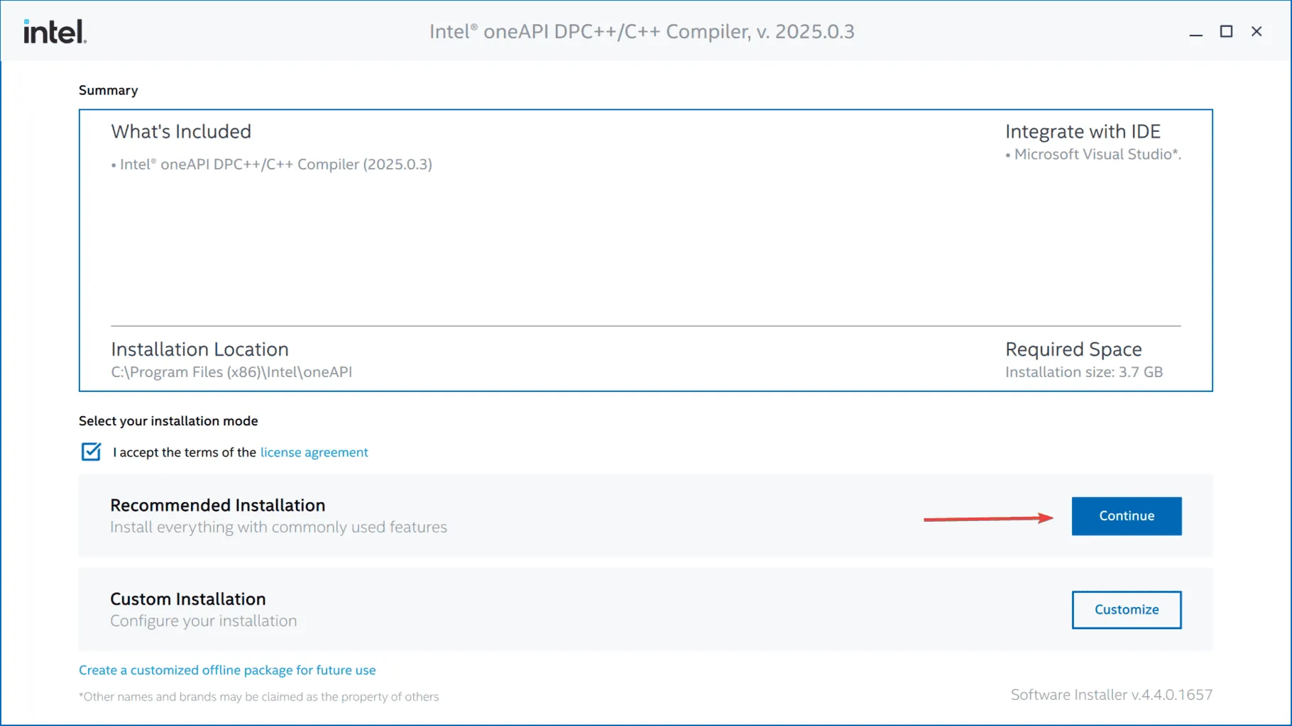 Compilador Intel oneAPI DPC++/C++