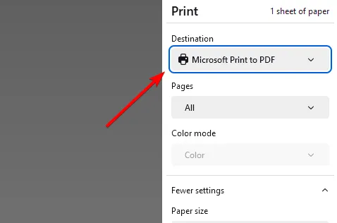 Microsoft imprimir a PDF