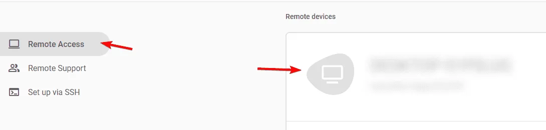 Acceso remoto a Chrome Remote Desktop