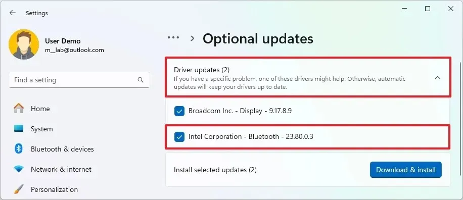 Windows 11 instala los controladores que faltan